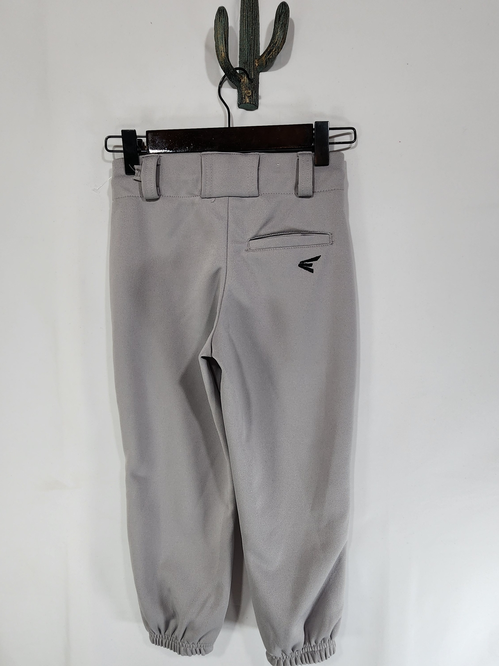 Easton Youth Boys Baseball Pants Small Gray Pull Up Reinforced Knees NWT
